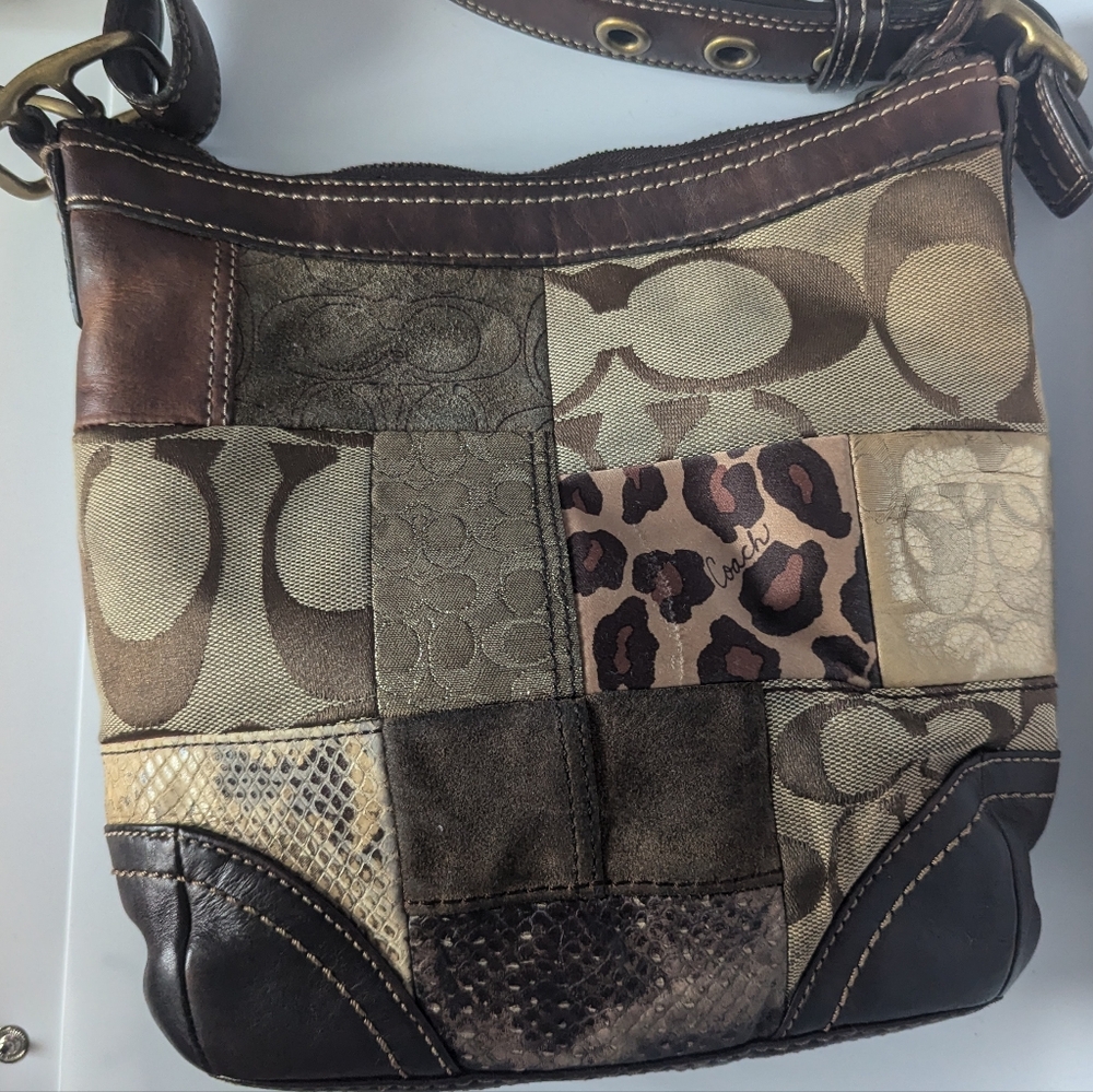 Coach Patchwork Shoulder Bag - Gem
